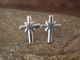 Small Navajo Indian Handmade Sterling Silver Cross Earrings