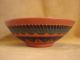 Navajo Indian Hand Etched & Painted Inside & Out Bowl Pottery Signed Gilmore