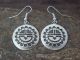 Navajo Indian Sterling Silver Sunface Dangle Earrings by Stanley Gene