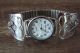 Native American Indian Jewelry Sterling Silver Eagle  Watch - Navajo