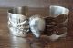Native American Jewelry Nickel Silver Howlite Stone Bracelet by Bobby Cleveland
