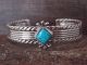 Navajo Indian Turquoise Sterling Silver Cuff Bracelet by Louise Joe
