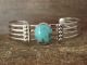 Navajo Indian Turquoise Sterling Silver Cuff Bracelet by Grace Kenneth