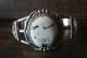 Native American Jewelry Sterling Silver White Buffalo Turquoise Bracelet - Yellowhair