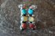 Zuni Indian Jewelry Mutli-Gemstone Half Hoop Earrings! Walela
