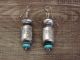 Sterling Silver Navajo Pearl & Turquoise Dangle Earrings by Sharon Cooley