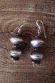 Navajo Sterling Silver Pearl Purple Spiny Oyster Earrings by Sophia Becenti