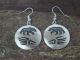 Navajo Indian Sterling Silver Bear Dangle Earrings by LG