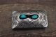 Navajo Indian Jewelry Sterling Silver Turquoise Money Clip - Skeets