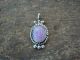 Navajo Indian Sterling Silver Pink Opal Pendant by Mariano