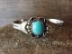 Navajo Indian Nickel Silver Turquoise Bracelet by Tolta