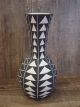 Acoma / Zuni Fine Line Hand Painted Pottery Vase by M. Lukee