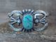 Navajo Sterling Silver Cast Turquoise Bracelet  Signed Martha Cayatineto
