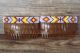 Native American Hand Beaded Hair Comb Set