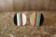 Zuni Indian Jewelry Sterling Silver Inlay Post Earrings 
