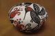 Acoma Indian Pottery Hand Painted Hummingbird Seed Pot by Keith Joe Sr.
