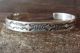 Navajo Hand Stamped Sterling Silver Bracelet by Nora Bill