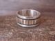 Navajo Indian Hand Stamped 14K Gold & Sterling Silver Ring Signed Bruce Morgan - Size 10.5