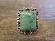 Navajo Indian Sterling Silver & Turquoise Ring by Cleveland Size - 11
