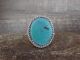 Navajo Indian Sterling Silver Turquoise Ring Size 10 by Saunders