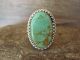 Navajo Indian Sterling Silver Turquoise Ring Size 8.5 by Saunders