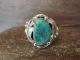 Navajo Indian Sterling Silver Turquoise Ring Size 9.5 Signed Darrell Morgan