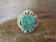 Navajo Indian Sterling Silver Turquoise Ring Size 9.5 Signed Darrell Morgan