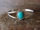 Navajo Indian Sterling Silver Turquoise Bracelet by Jan Mariano