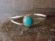 Navajo Indian Sterling Silver Turquoise Bracelet by Jan Mariano