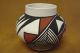 Acoma Indian Pottery Hand Painted Pot - Signed