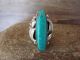 Navajo Indian Sterling Silver Turquoise Ring Signed Darrell Morgan - Size 5.5