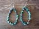 Navajo Indian Turquoise Nugget Dangle Earrings - Doreen Jake
