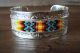 Navajo Sterling Silver Beaded Band Bracelet - Geraldita Whitehorn