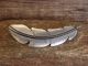 Navajo Sterling Silver Feather Hair Barrette Handmade by Billy Long