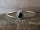 Navajo Indian Sterling Silver Onyx Bracelet by Jan Mariano
