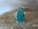 Navajo Indian Sterling Silver Turquoise Ring Signed SW - Size 7.5