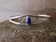 Navajo Indian Sterling Silver Lapis Bracelet by Judy Lincoln