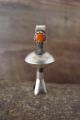 Navajo Indian Sterling Silver Spiny Oyster Squash Blossom Pendant - M. Smith
