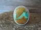 Navajo Indian Sterling Silver Turquoise Ring  by Vandever - Size 9.5