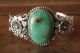 Navajo Indian Jewelry Sterling Silver Turquoise Bracelet - R. Hoskie