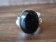 Navajo Indian Sterling Silver Onyx Ring Size 8.5 - Ben Begay