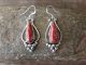 Navajo Sterling Silver Spiny Oyster Dangle Earrings - Verley Betone