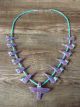 Copper Infused Purple Mohave Turquoise Hummingbird Fetish Necklace Mitchellll
