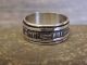 Navajo Indian Sterling Silver Storyteller Ring Band Signed Becenti - Size 11