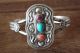 Navajo Sterling Silver Turquoise Spiny Oyster Bracelet  - JJJ