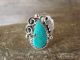 Navajo Indian Sterling Silver Turquoise Ring by Begay - Size 7