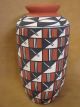 Acoma Pueblo Hand Painted Fine Line Pottery Vase by Concho