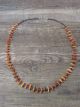 Native American Santo Domingo Spiny Oyster Heishi Necklace - Jeanette Calabaza