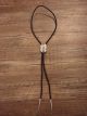  Navajo Indian Sterling Silver Turquoise Bolo Tie - Singer