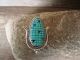 Zuni Indian Jewelry Sterling Silver Turquoise Corn Pendant Pin - Tracy Bowekaty 